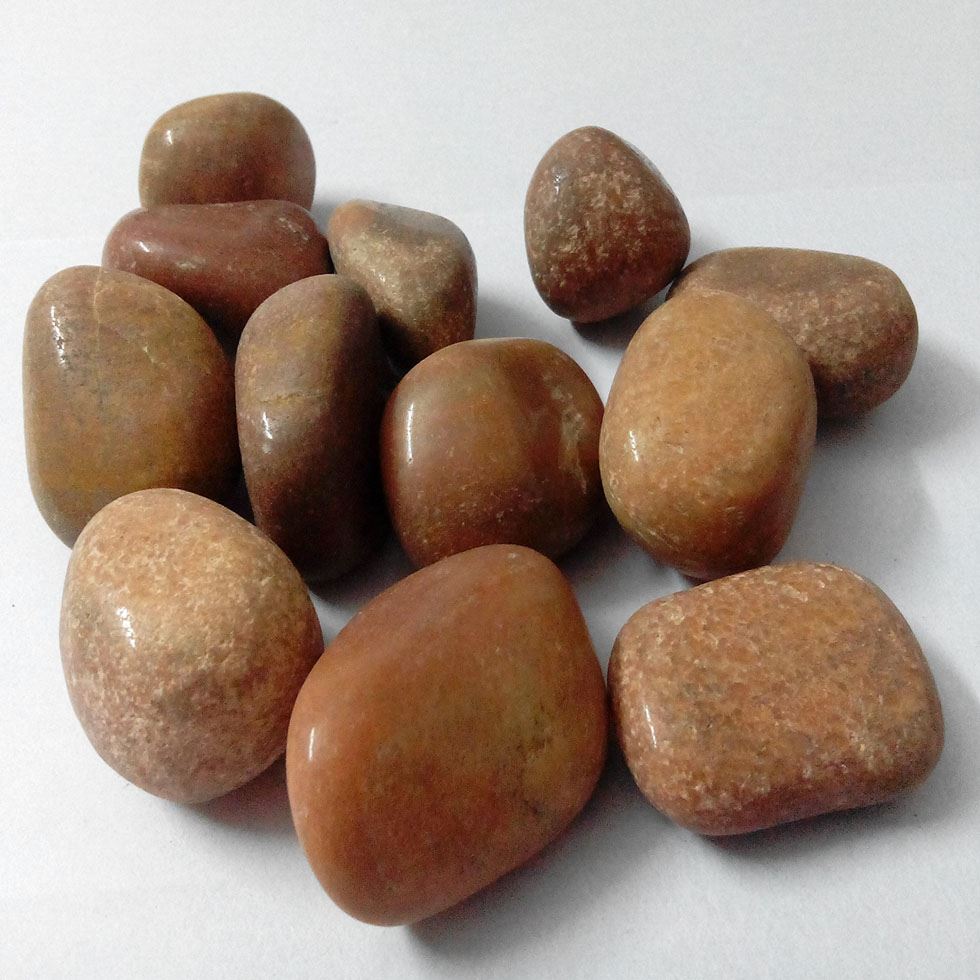 Polished Brown Pebbles Image