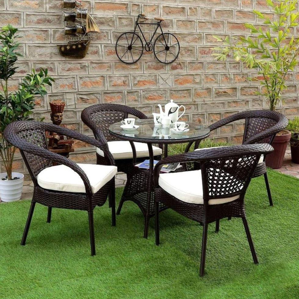 Polished Patio Furniture Set Image