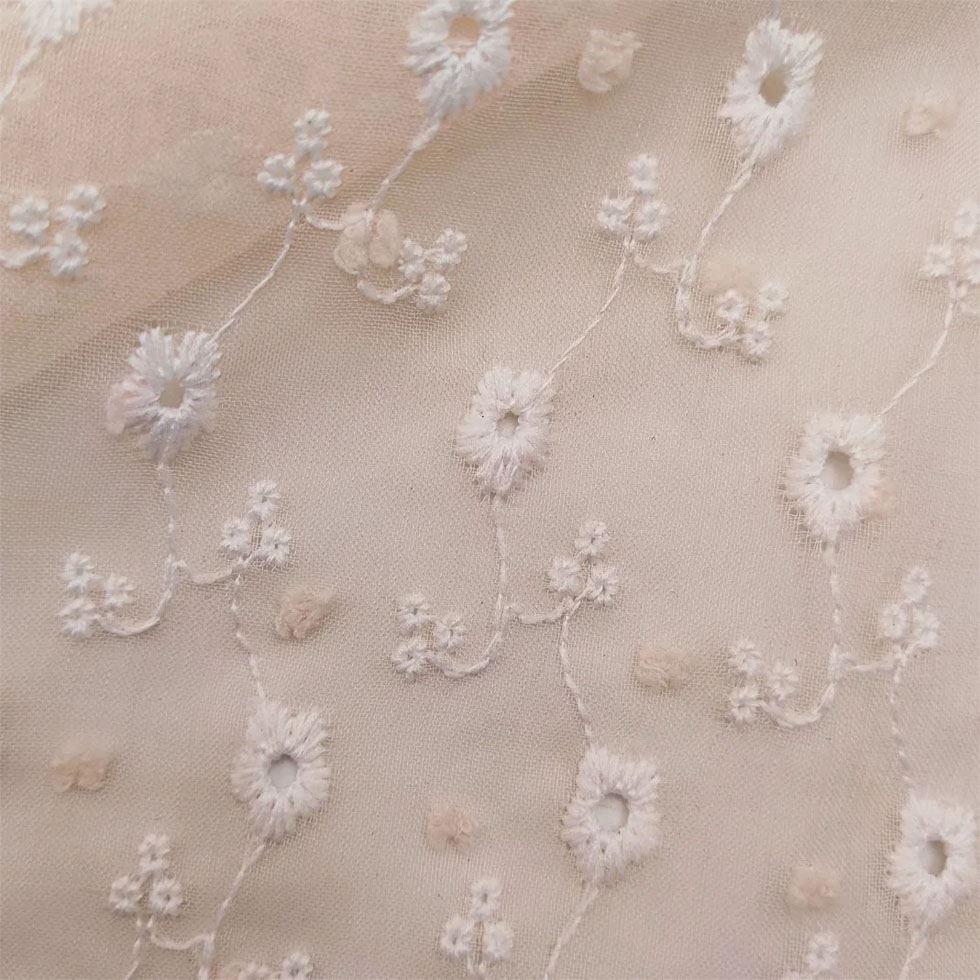 Polyester Embroidered Fabric Image