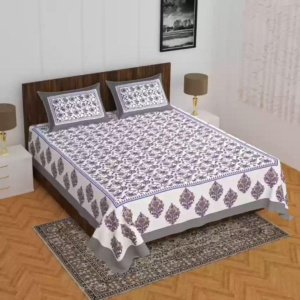 Printed Designer Bed Sheet Image