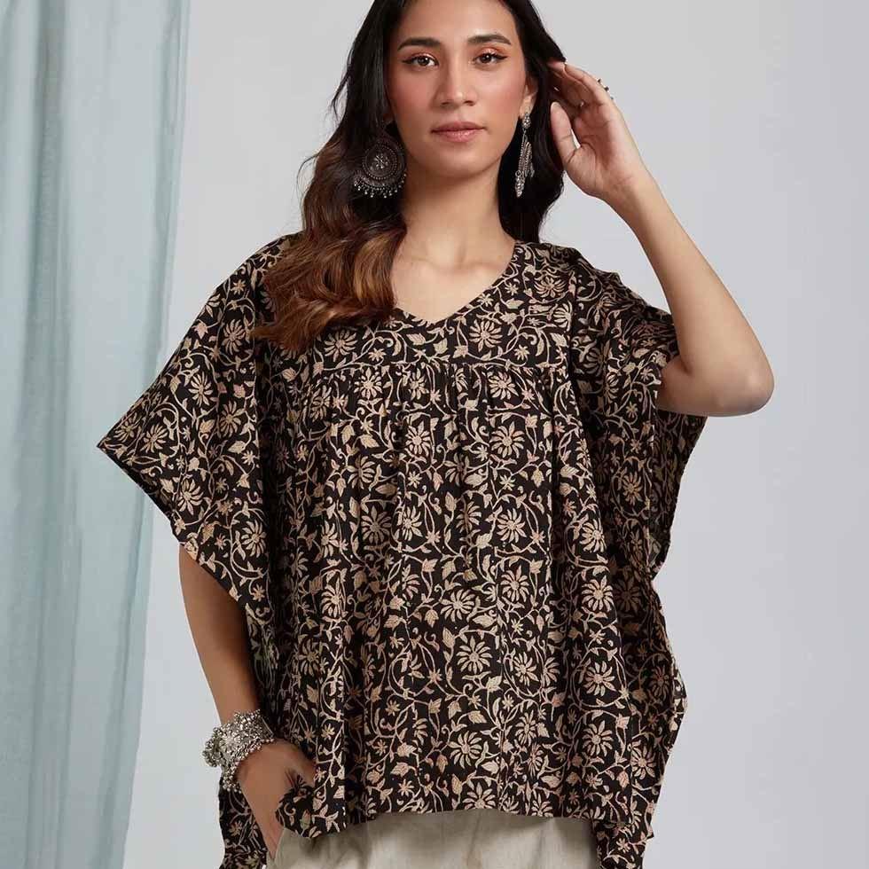 Printed Kaftan Top Image