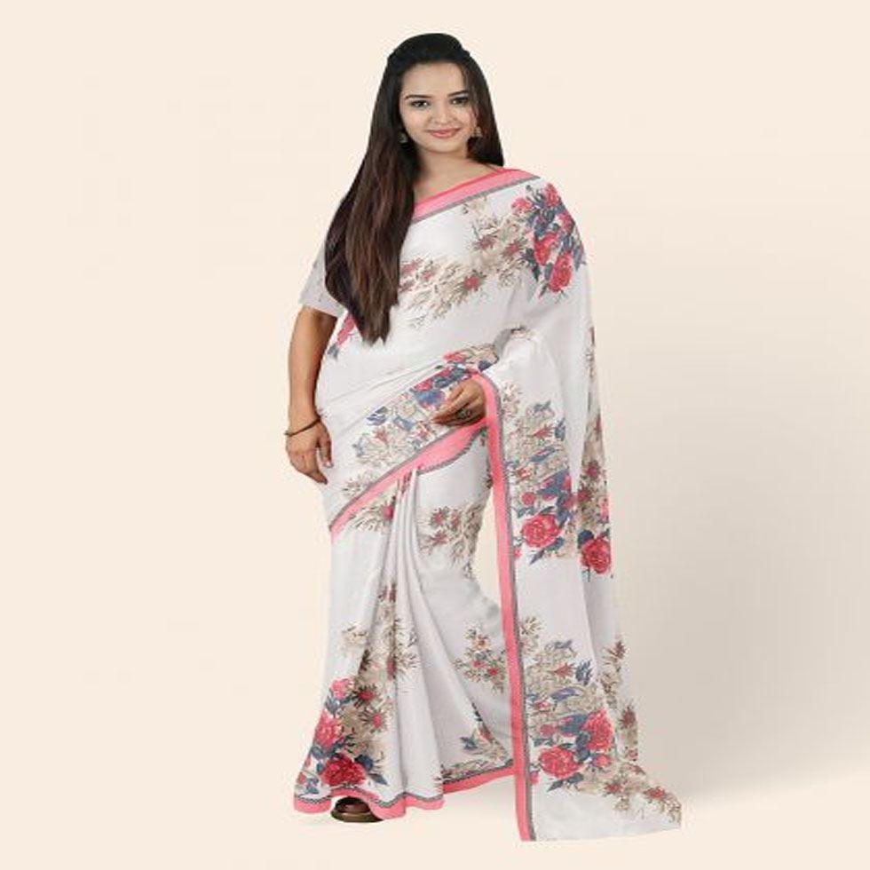 Printed Synthetic Sarees Image