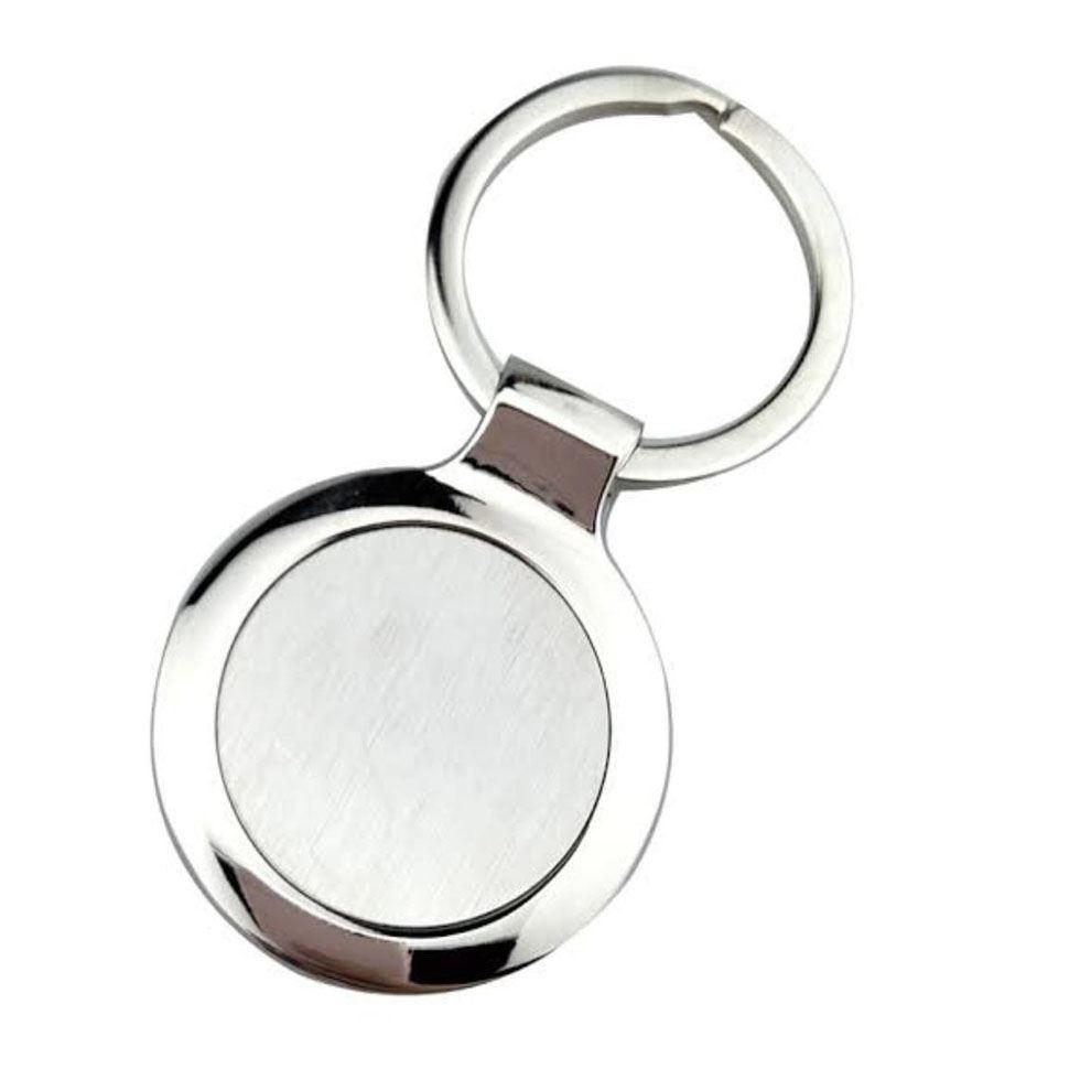 Round Metal Keyring Image