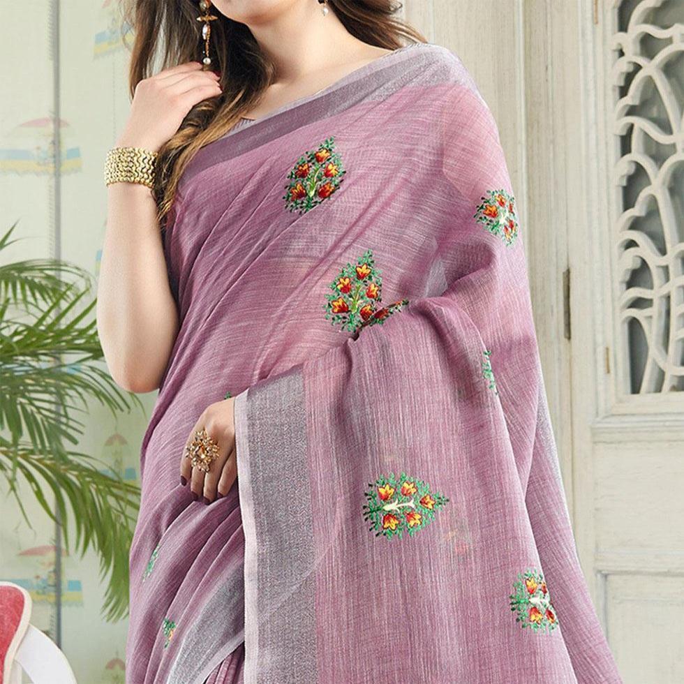 Saree Cotton Embroidered  Image