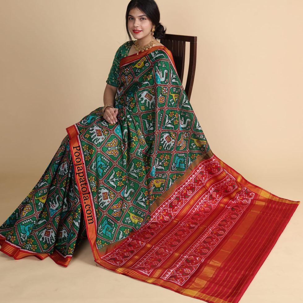 Silk Rajkoti Patola Saree Image