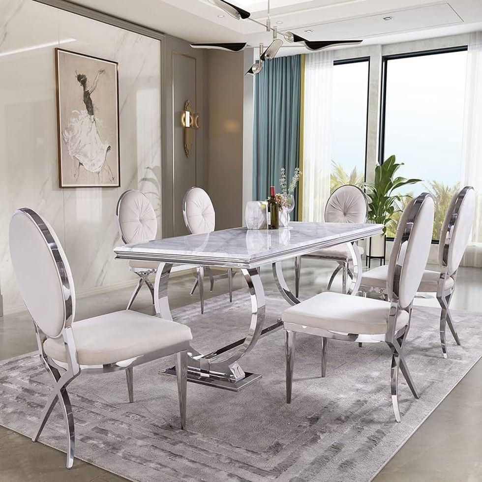 Silver Ss Dining Table Image