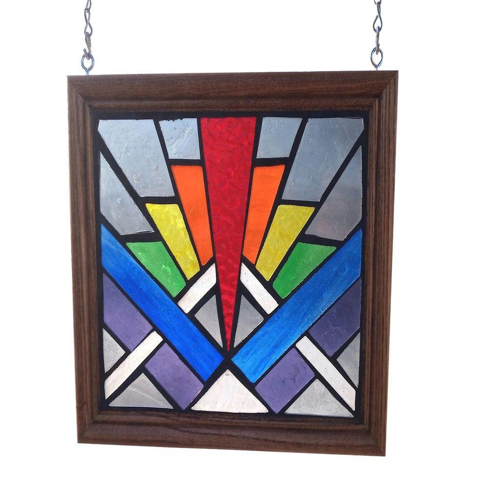 Stained Coloured Glass Image