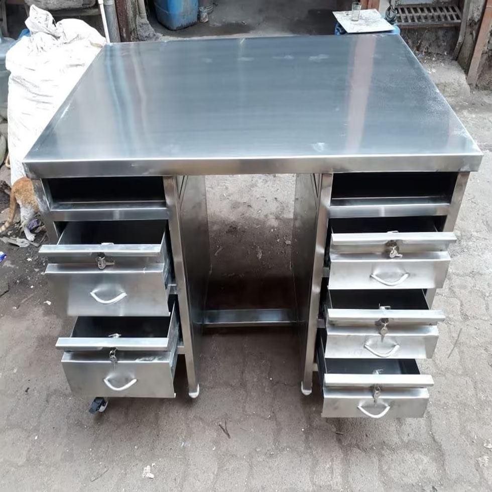 Steel Cash Desk Counter Image