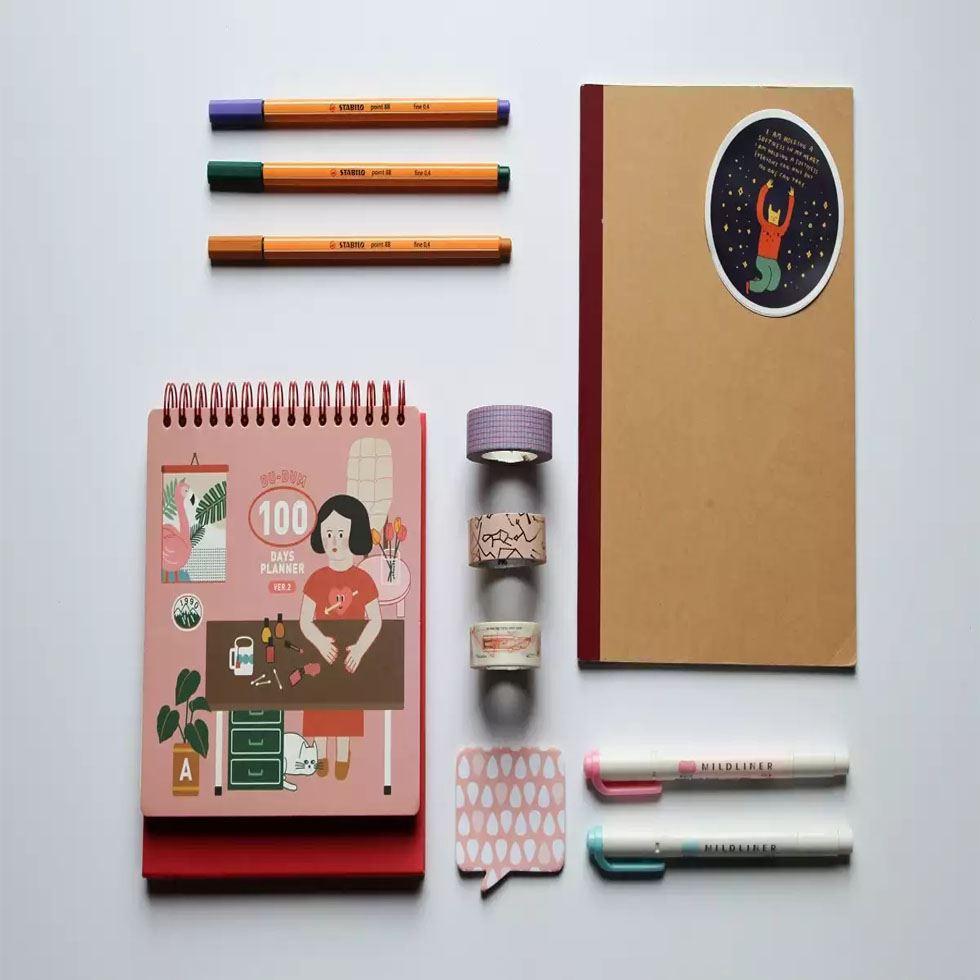 Trendy Stationery Items Image