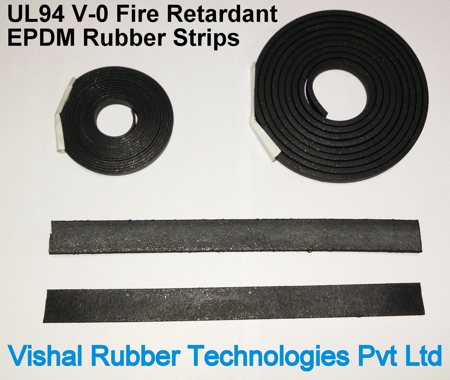 UL94 V0 Fire Retardant EPDM Rubber Strips Image