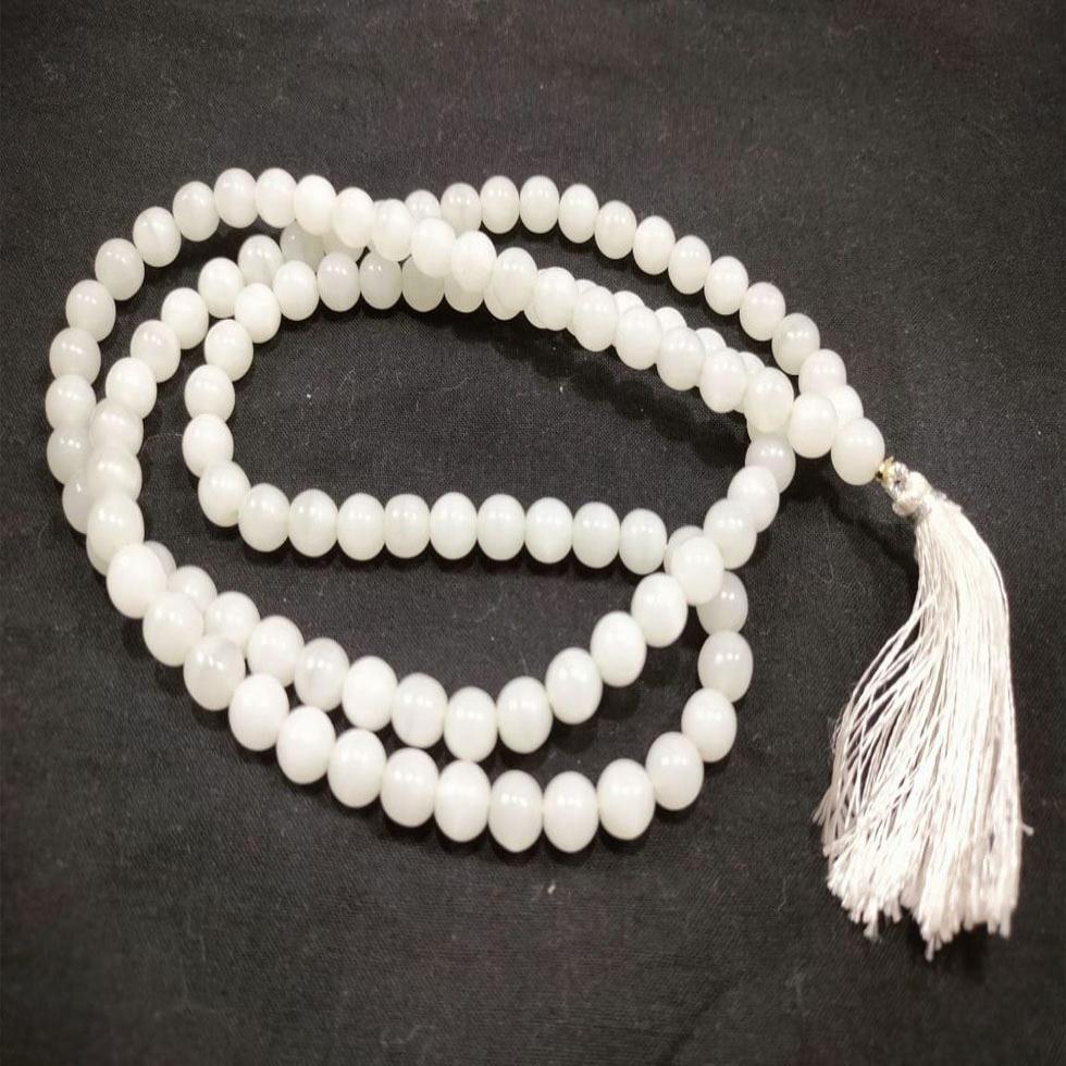 White Beads Mala Image