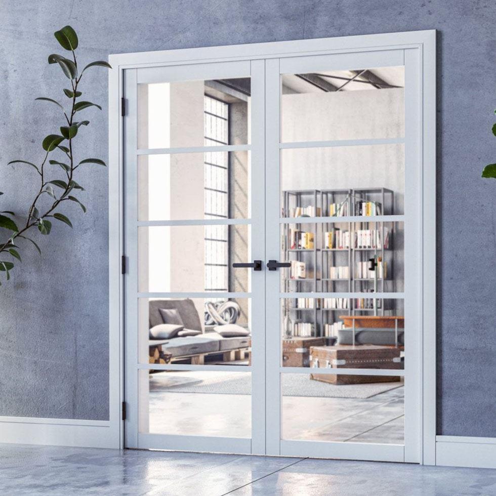 White Glass Door Image