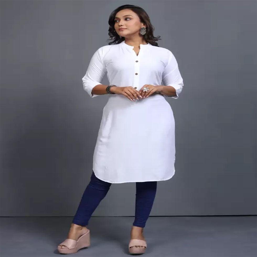 White Ladies' Kurti Image