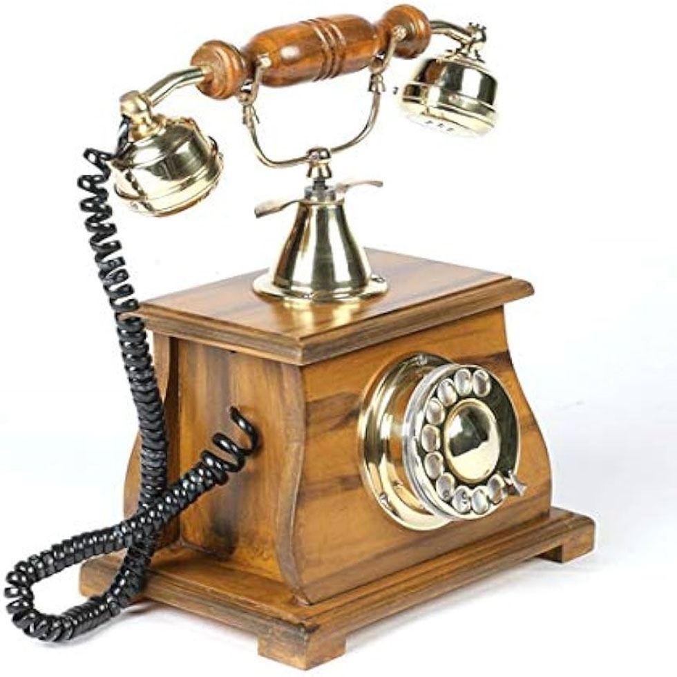 Wooden Antique Telephone Image