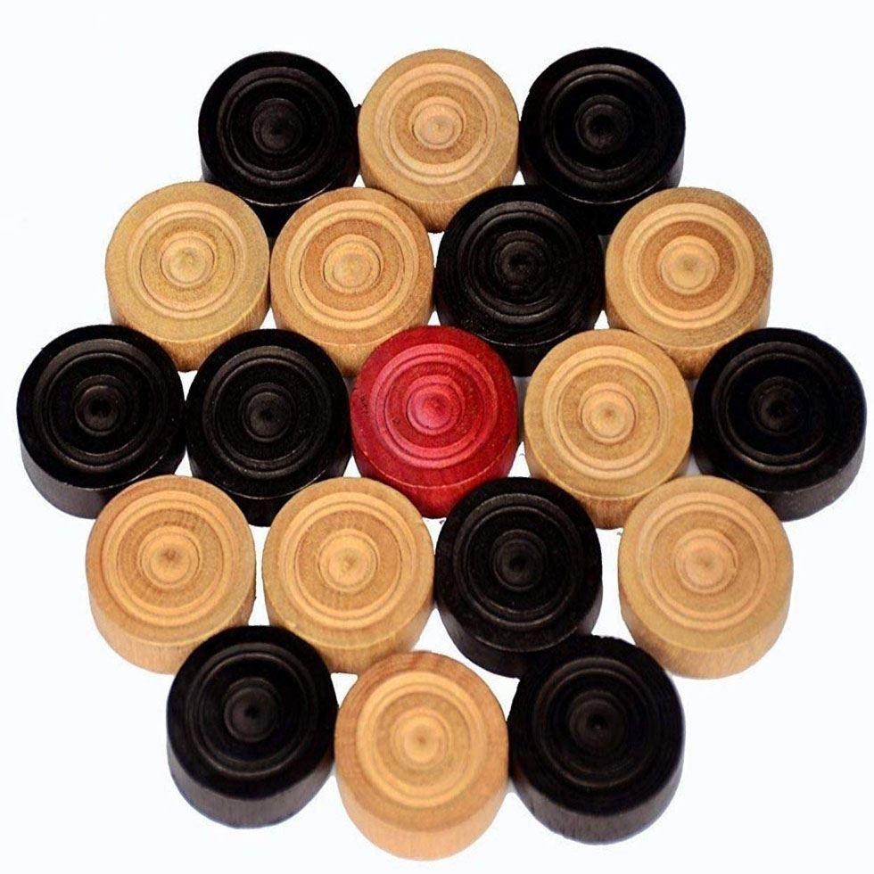 Wooden Carrom Coins Image