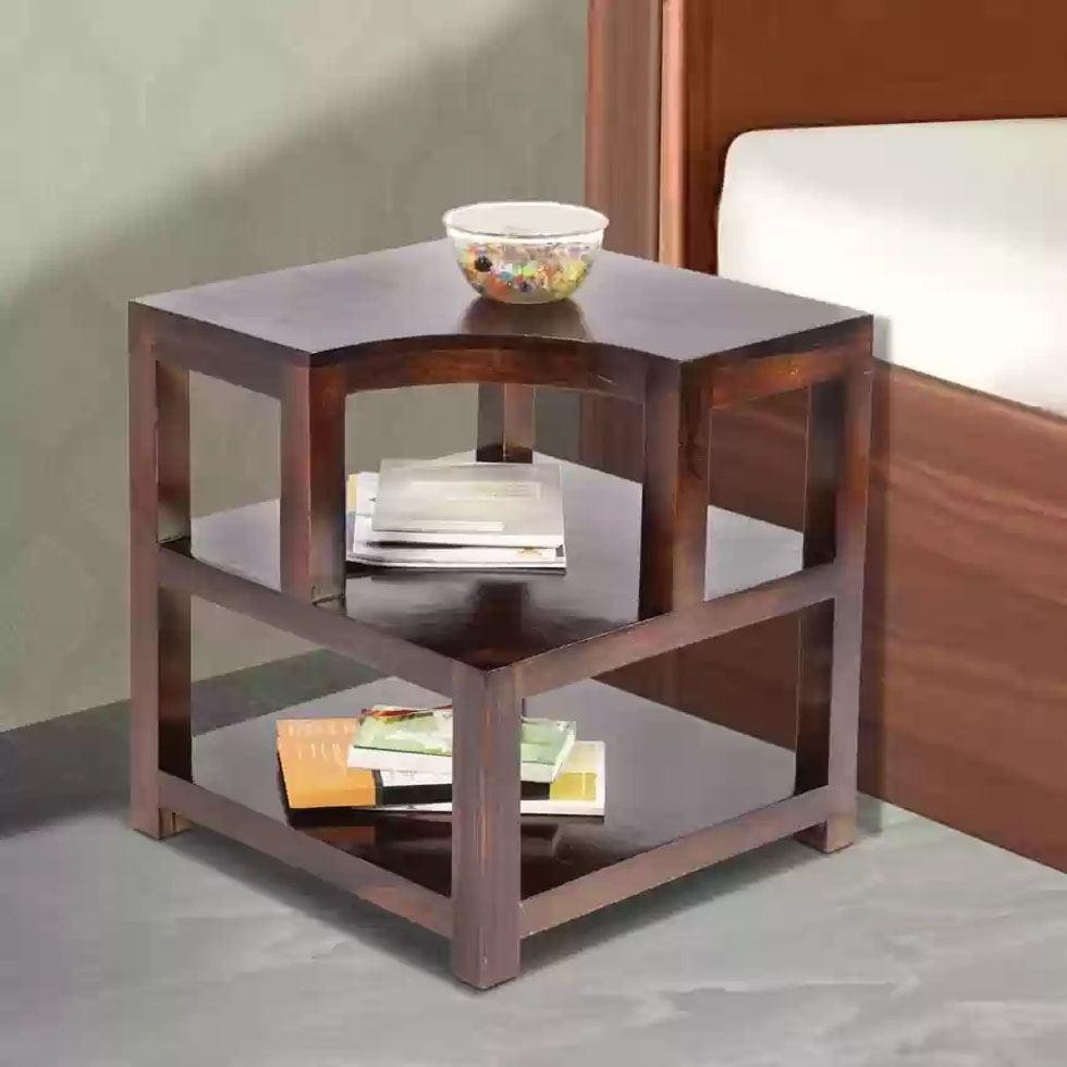 Wooden Corner Table Image