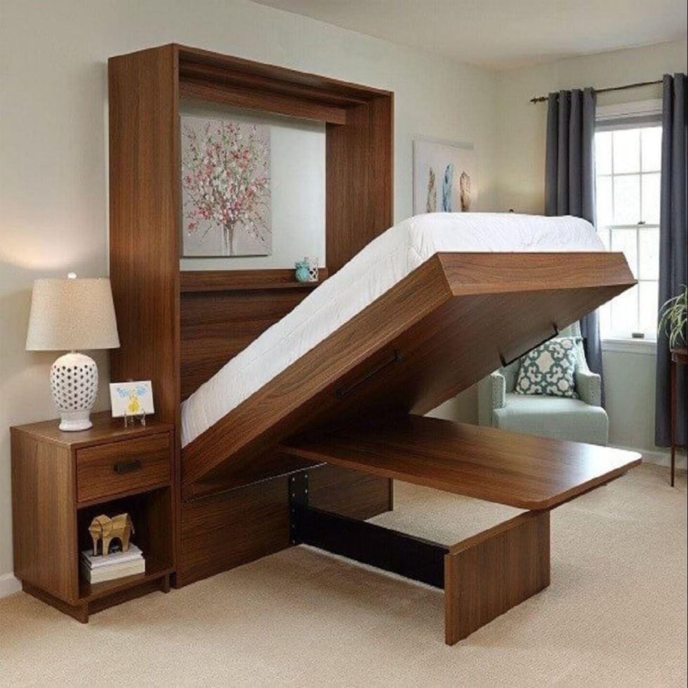 Wooden Folding Bed Image