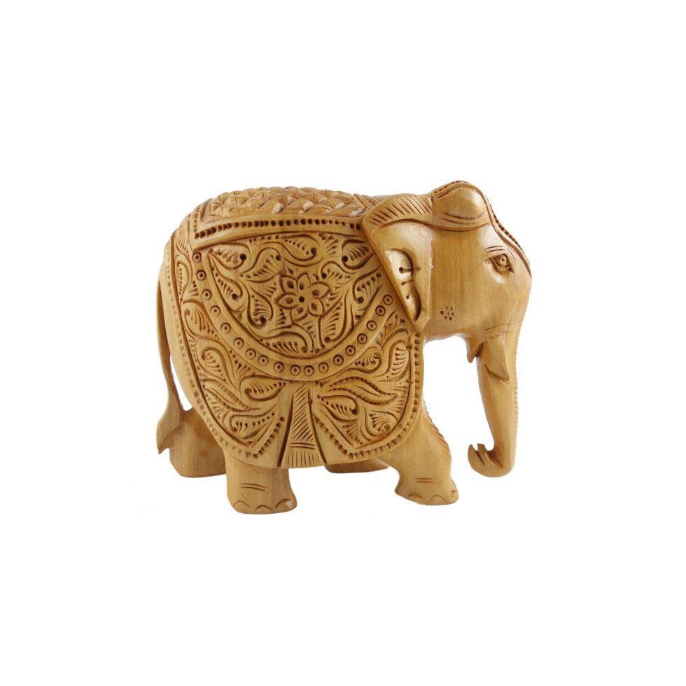 Wooden Handcrafted Elephants Image