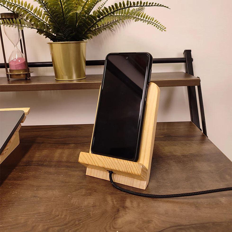 Wooden Mobile Stand Image