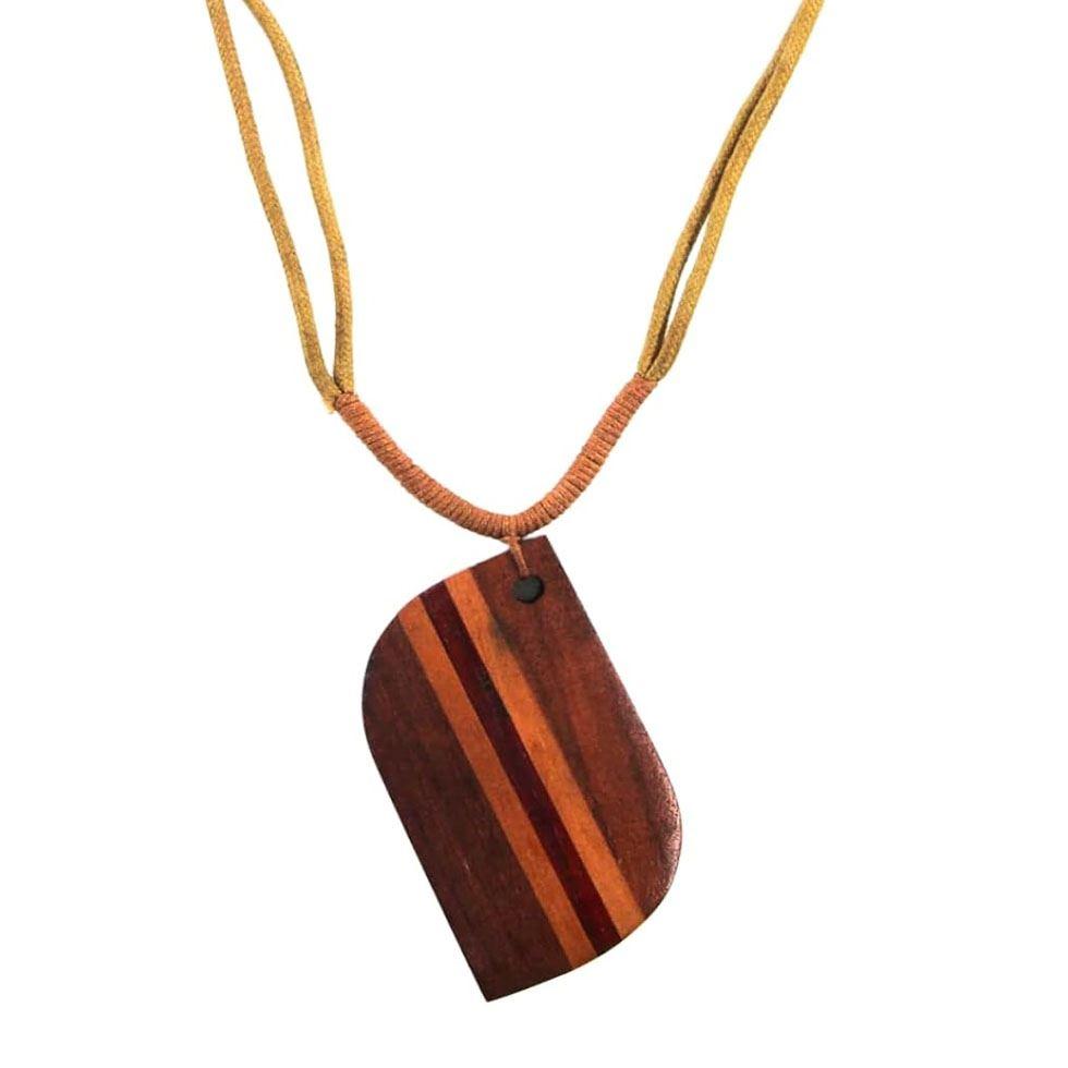 Wooden Pendant Necklace Image