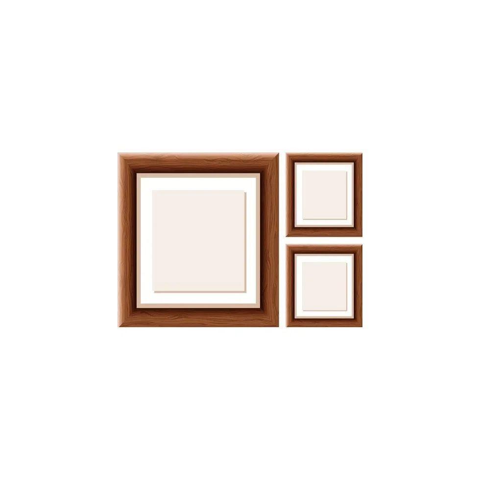 Wooden Square Photo Frames Image